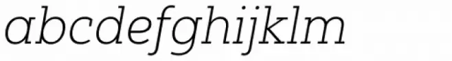 Yorkten Slab Extended Thin Italic