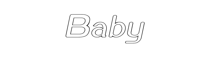 Xero Hollow Italic  Free Fonts Download