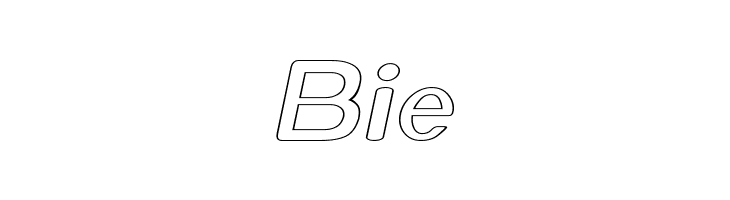 Xero Hollow Italic  Free Fonts Download