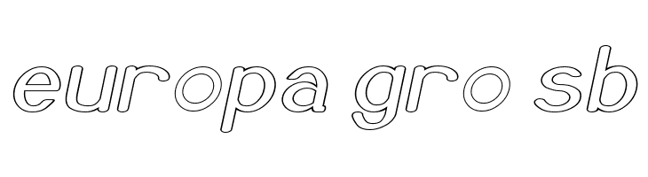 Xero Hollow Italic  Free Fonts Download