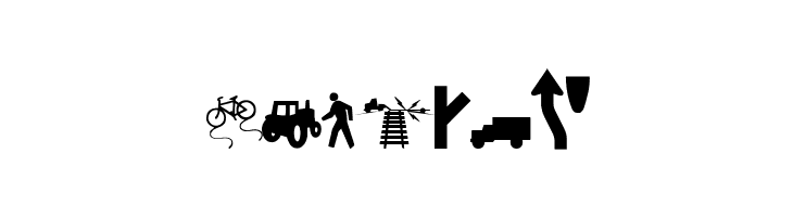 Roadgeek 2005 Icons  Free Fonts Download