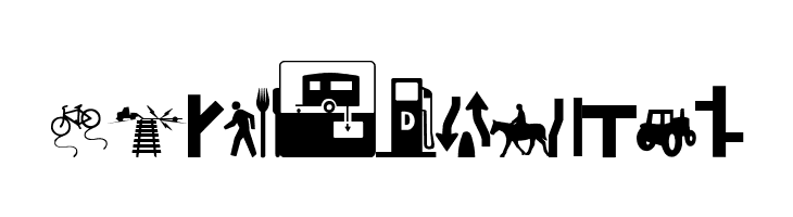 Roadgeek 2005 Icons  Free Fonts Download