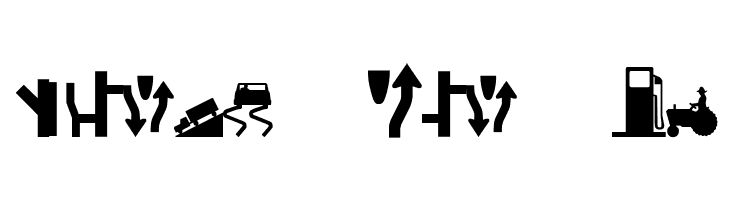 Roadgeek 2005 Icons  Free Fonts Download