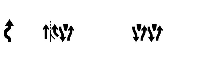 Roadgeek 2005 Arrows 2  Free Fonts Download