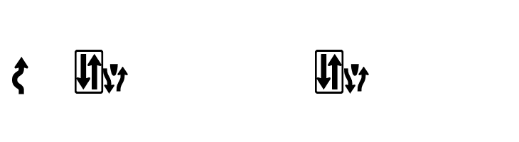 Roadgeek 2005 Arrows 2  Free Fonts Download