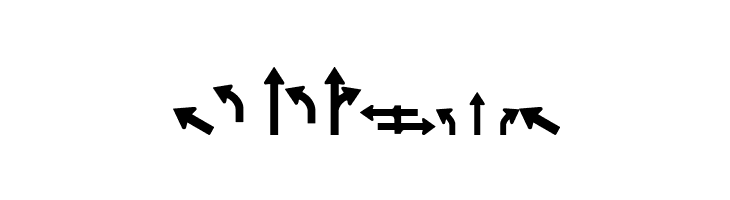 Roadgeek 2005 Arrows 1  Free Fonts Download