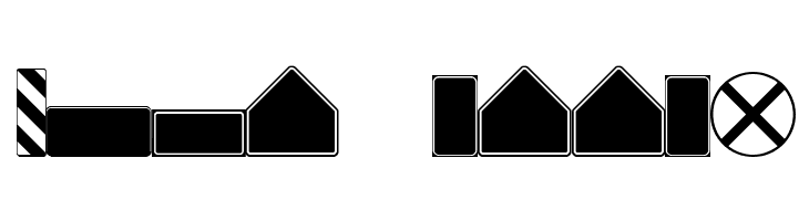 Roadgeek 2005 SignBacks  Free Fonts Download