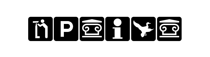 DNR Recreation Symbols  Free Fonts Download