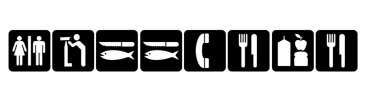 DNR Recreation Symbols  Free Fonts Download