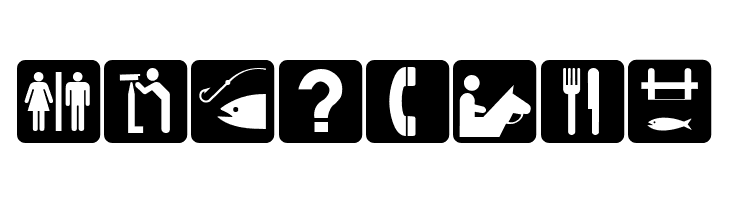 DNR Recreation Symbols  Free Fonts Download