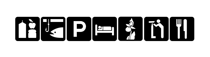 DNR Recreation Symbols  Free Fonts Download