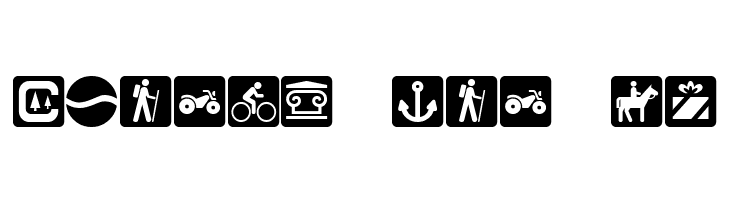 DNR Recreation Symbols  Free Fonts Download