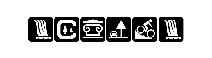 DNR Recreation Symbols  Free Fonts Download