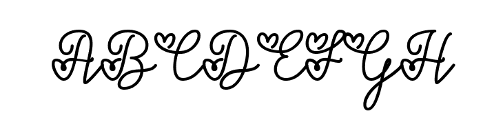Lovers in February  Free Fonts Download