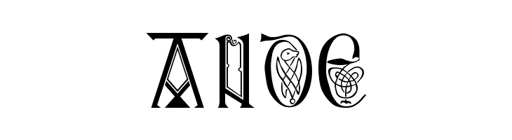 Anglo-Saxon, 8th c.  Free Fonts Download