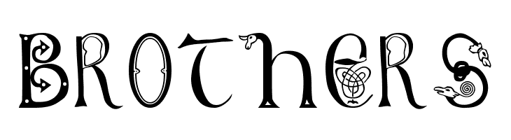 Anglo-Saxon, 8th c.  Free Fonts Download