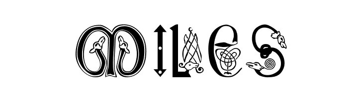 Anglo-Saxon, 8th c.  Free Fonts Download