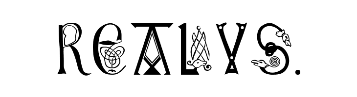 Anglo-Saxon, 8th c.  Free Fonts Download