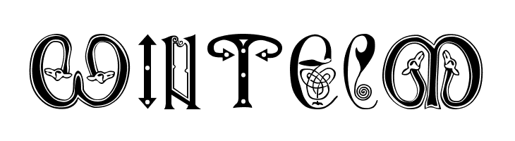 Anglo-Saxon, 8th c.  Free Fonts Download
