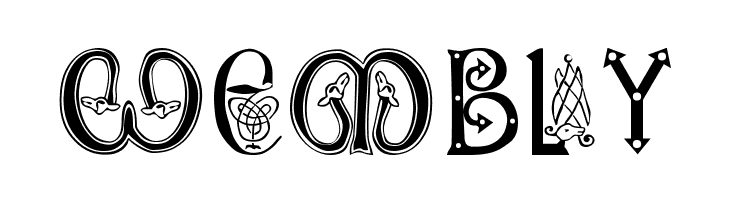 Anglo-Saxon, 8th c.  Free Fonts Download