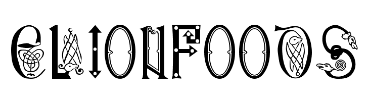 Anglo-Saxon, 8th c.  Free Fonts Download