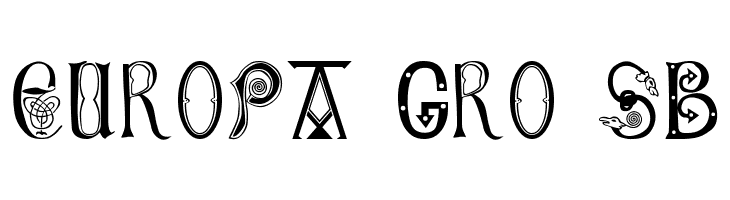 Anglo-Saxon, 8th c.  Free Fonts Download