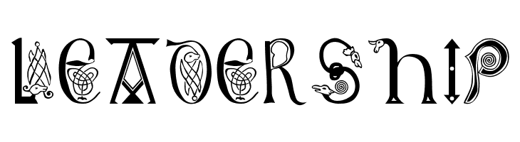 Anglo-Saxon, 8th c.  Free Fonts Download