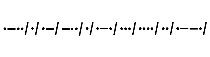 Morso kode  Free Fonts Download