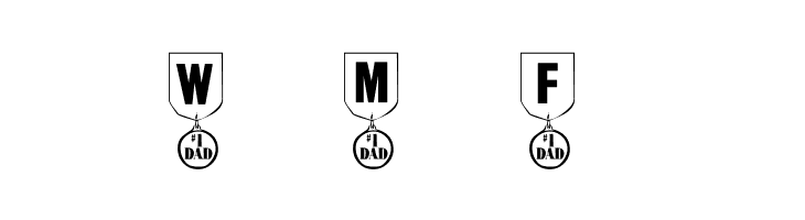 101! #1 Dad  Free Fonts Download