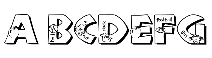 101! Alpha Pikture 'Bet  Free Fonts Download