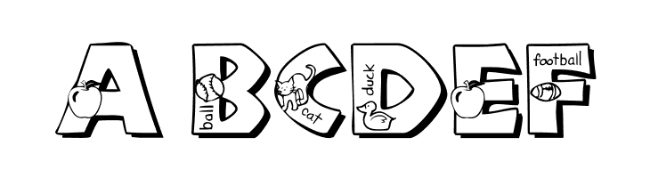 101! Alpha Pikture 'Bet  Free Fonts Download