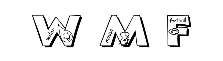 101! Alpha Pikture 'Bet  Free Fonts Download