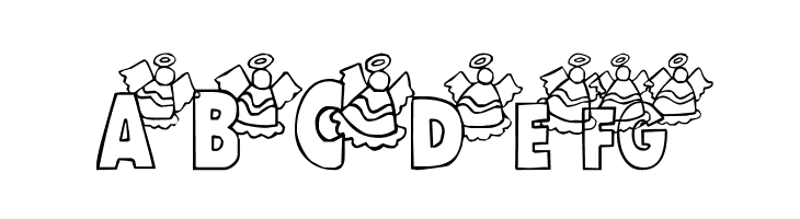 101! Angelic Alpha  Free Fonts Download