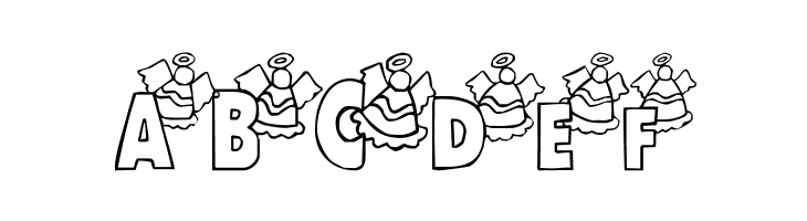 101! Angelic Alpha  Free Fonts Download