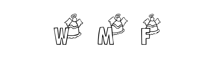 101! Angelic Alpha  Free Fonts Download