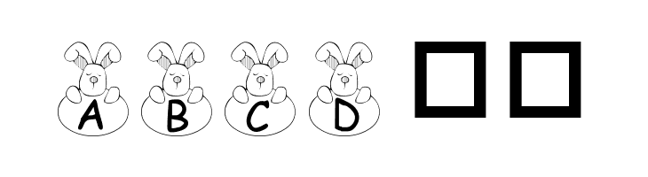 101! Bunny Hug  Free Fonts Download