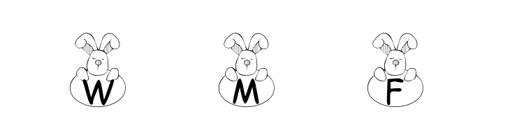 101! Bunny Hug  Free Fonts Download