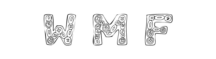 101! Button Mania  Free Fonts Download