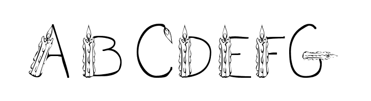 101! CandleZ  Free Fonts Download