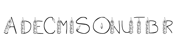 101! CandleZ  Free Fonts Download