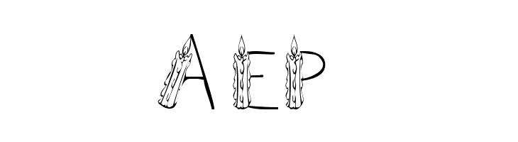 101! CandleZ  Free Fonts Download