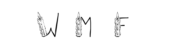 101! CandleZ  Free Fonts Download
