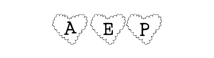 101! Cloudy HeartZ  Free Fonts Download