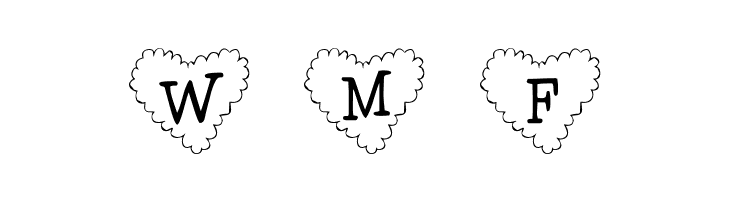 101! Cloudy HeartZ  Free Fonts Download
