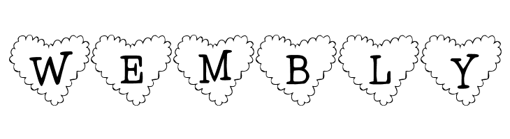 101! Cloudy HeartZ  Free Fonts Download