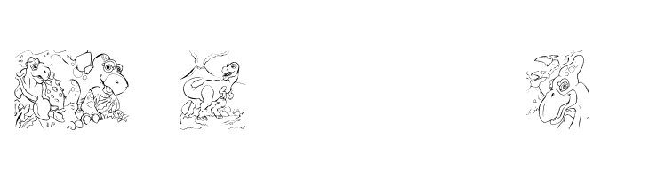 101! Color Fill  DinoZ  Free Fonts Download