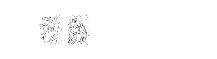 101! Color Fill  DinoZ  Free Fonts Download