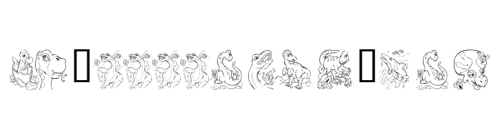 101! Color Fill  DinoZ  Free Fonts Download