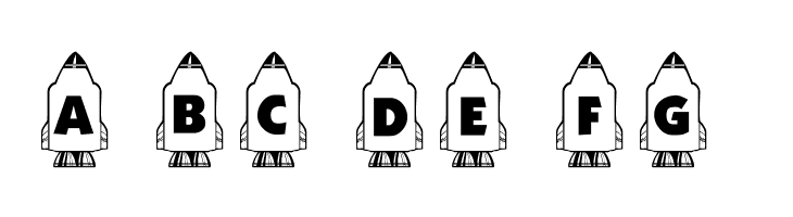 101! Countdown ta Blast Off!  Free Fonts Download