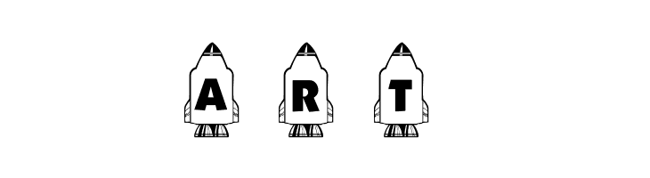 101! Countdown ta Blast Off!  Free Fonts Download